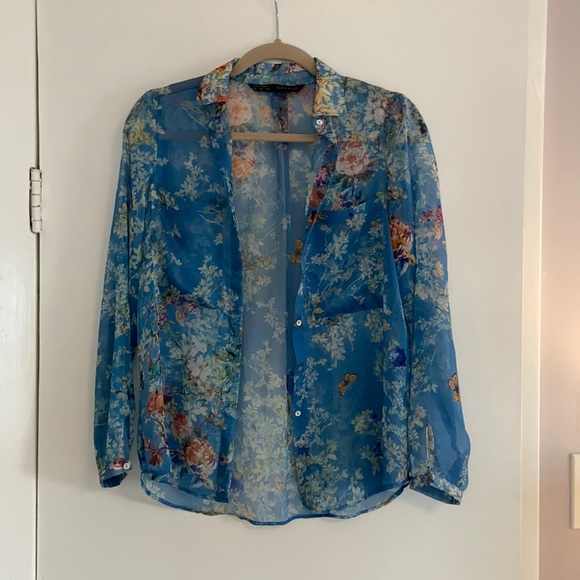 Zara Butterfly Blouse - Picture 1 of 6